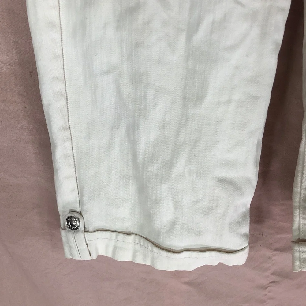 Gloria Vanderbilt White Cropped Jeans Capris Size 6